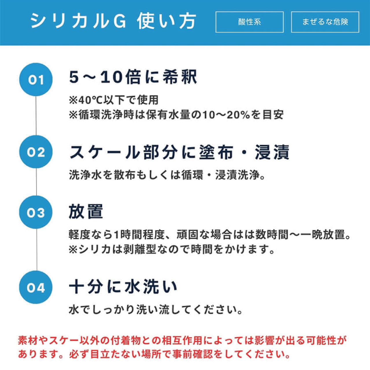 シリカスケール剥離剤　シリカルG