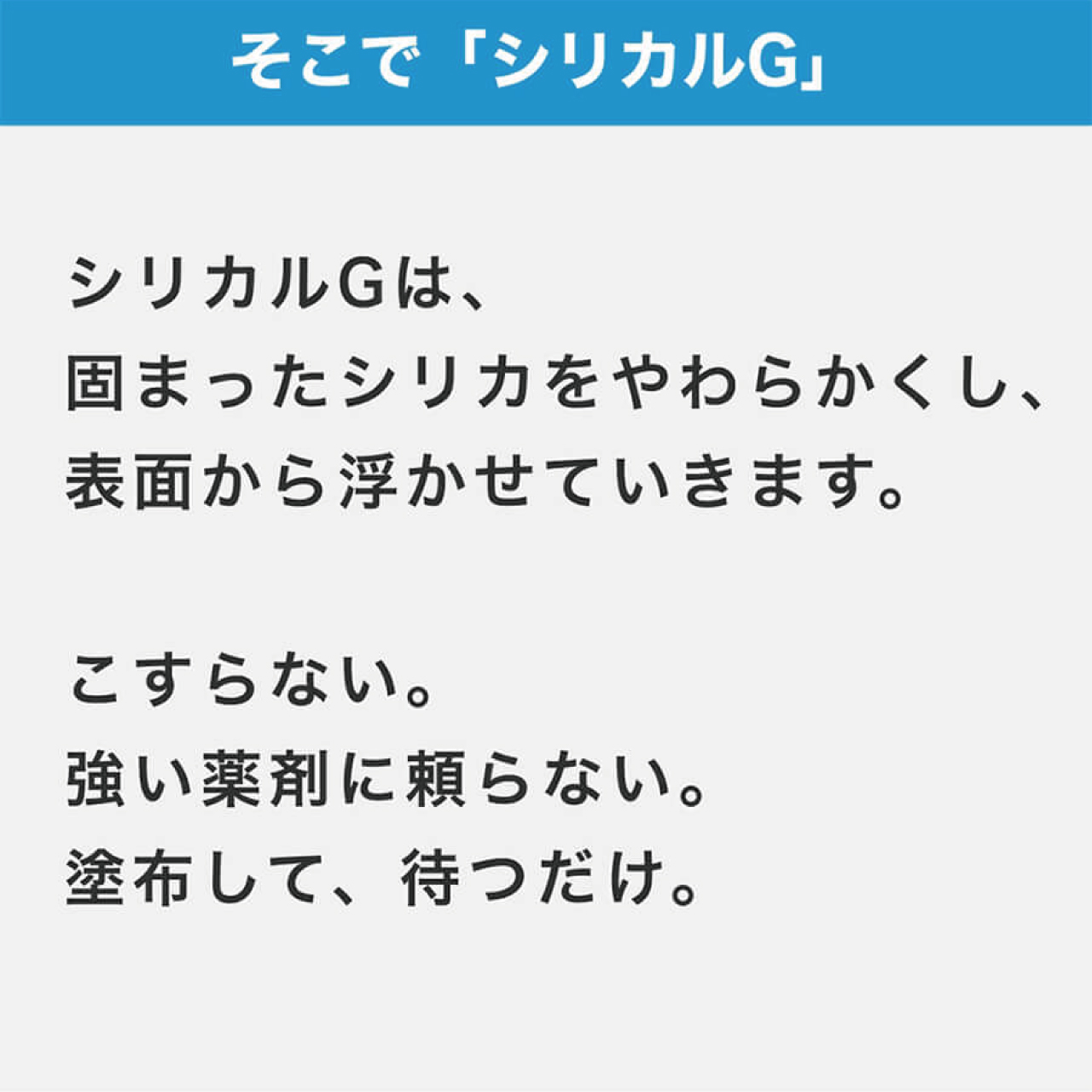 シリカスケール剥離剤　シリカルG