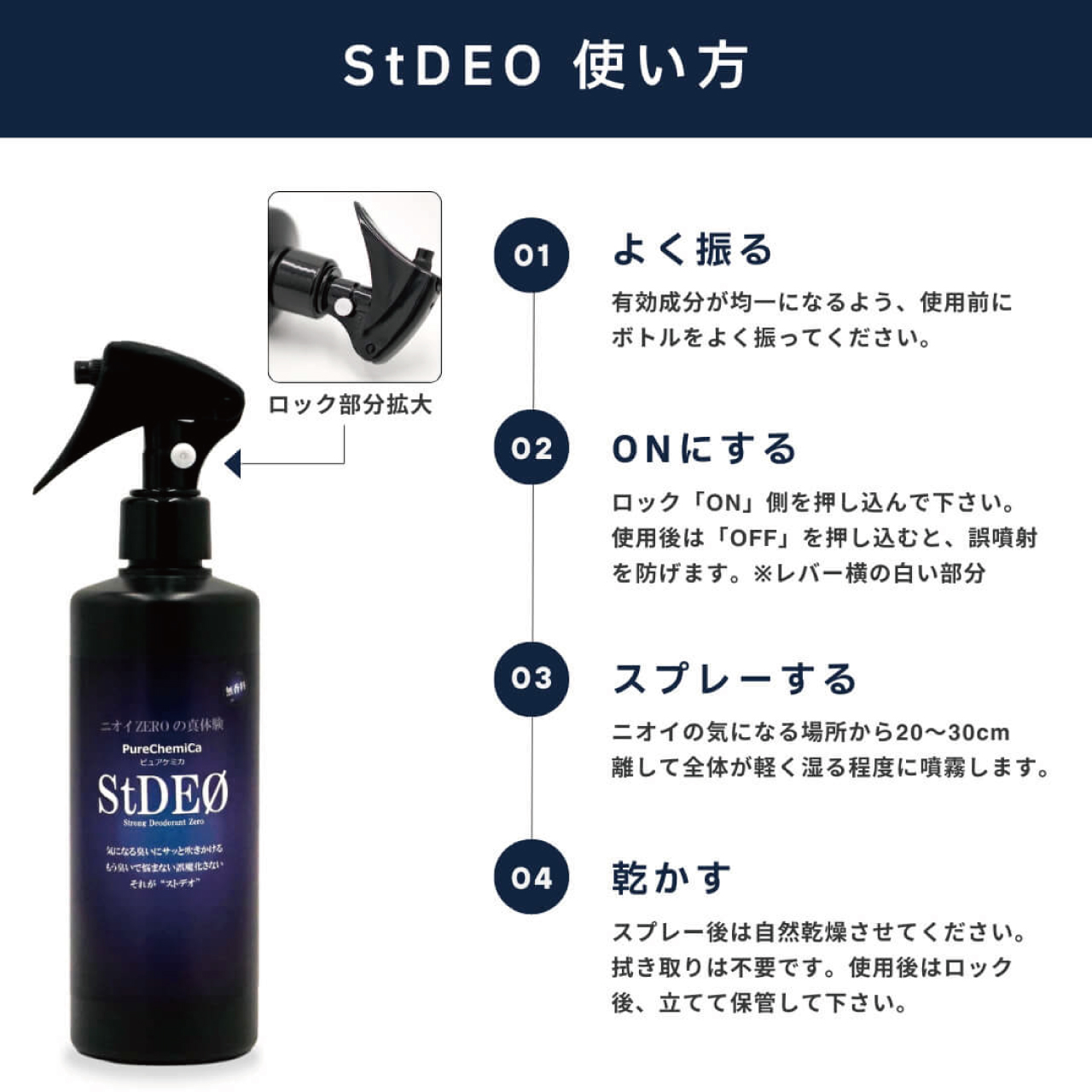 >強力消臭剤ストデオ